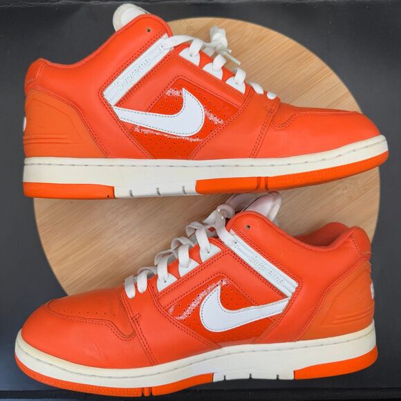 Nike SB Air Force 2 Low Supreme Orange Men’s Sz 11.5 main image 6
